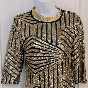 NWOT 🖤✨🖤 Gold Sequin Cocktail Party Dress.